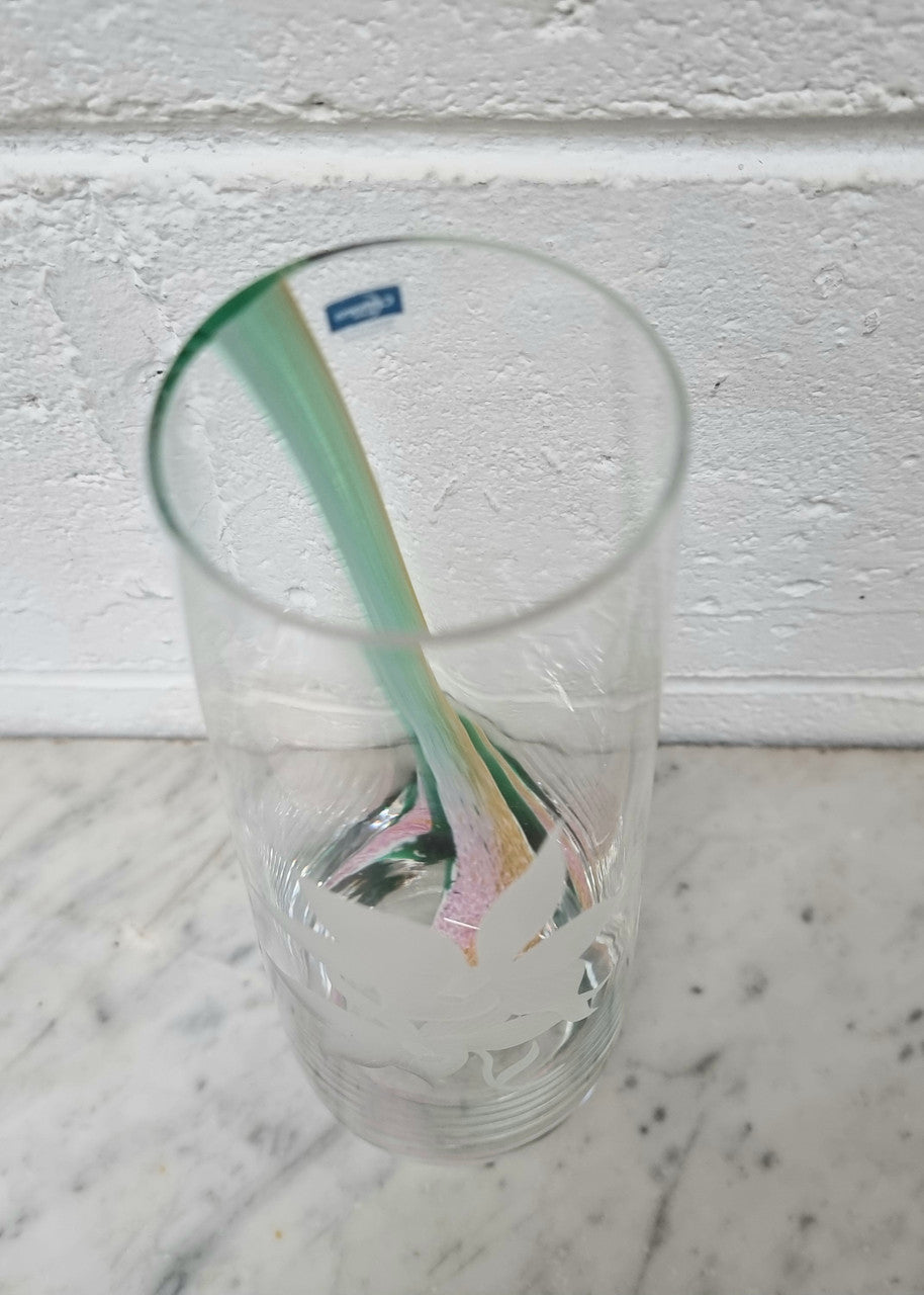 Beautiful Etched Caithness Decorative Vase | Antique & Vintage | Moonee Ponds Antiques | Australia Wide Delivery