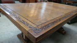 French Oak Extension Table-2 | Antique & Vintage | Moonee Ponds Antiques | Australia Wide Delivery