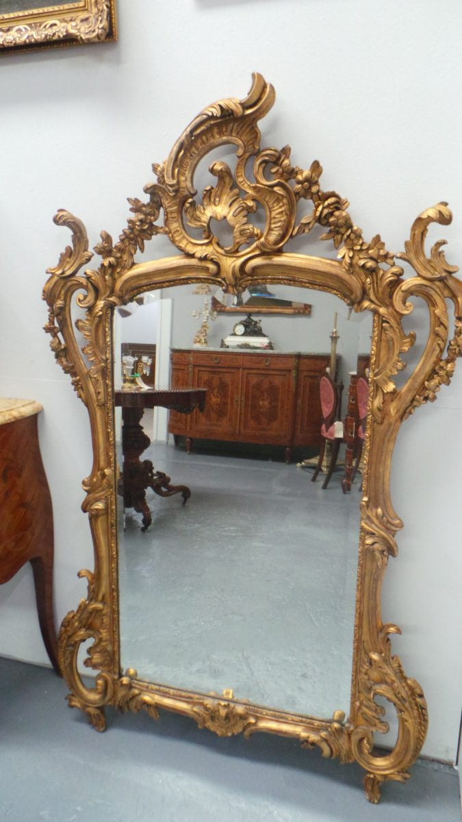 An Early 19 th Century Rare Rococo Highly Decorative Large Mirror | Antique & Vintage | Moonee Ponds Antiques | Australia Wide Delivery