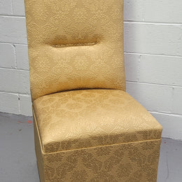 Vintage nicely upholstered bedroom chair. Upholstery is in good original used condition, please view photos as they help form part of the description.