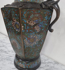 Superb Quality Bronze and Cloisonne Vase | Antique & Vintage | Moonee Ponds Antiques | Australia Wide Delivery