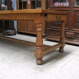 French Oak Farmhouse Table-1