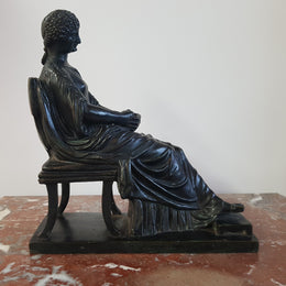 A Regency period bronze statue, with beautiful patina and in excellent condition.