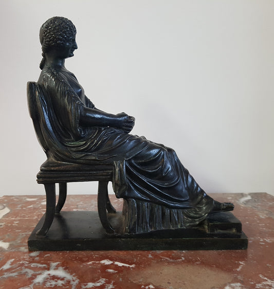 A Regency period bronze statue, with beautiful patina and in excellent condition.