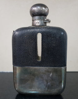 Rare Size Antique James Dixon & Sons Sheffield Quality Made Hip Flask | Antique & Vintage | Moonee Ponds Antiques | Australia Wide Delivery