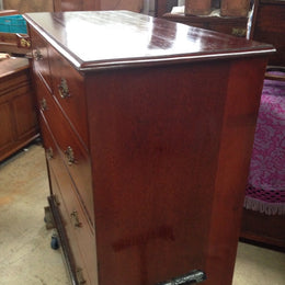 Large Inlaid Mahogany Chest of Drawers