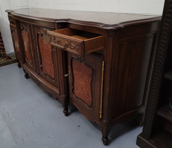 Fabulous French Walnut & Burr Walnut Four Door Sideboard | Antique & Vintage | Moonee Ponds Antiques | Australia Wide Delivery