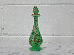 Rare French 19th Century Green Opaline Glass Scent Bottle | Antique & Vintage | Moonee Ponds Antiques | Australia Wide Delivery