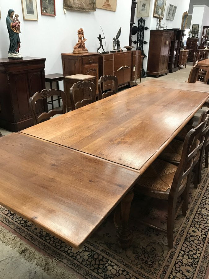 Beautiful French Oak Extension Dining Table | Antique & Vintage | Moonee Ponds Antiques | Australia Wide Delivery