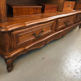 Beautiful French oak Bookcase with Drawers