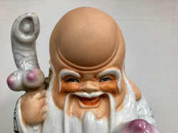 Chinese Immortal Sau holding peach | Antique & Vintage | Moonee Ponds Antiques | Australia Wide Delivery