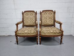 Stunning French Upholstered Three Piece Salon Suite | Antique & Vintage | Moonee Ponds Antiques | Australia Wide Delivery