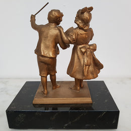 Spelter and Marble Figurines