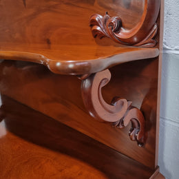 Beautiful Antique Victorian Mahogany two door Chiffonier. Plenty of storage space with one drawer and the two doors open up to a shelved area. It is in good restored condition.