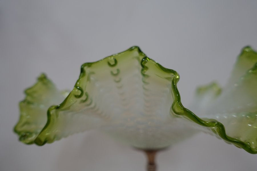 Victorian Vaseline Glass Comport | Antique & Vintage | Moonee Ponds Antiques | Australia Wide Delivery