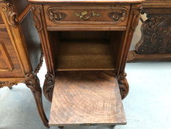Beautiful Pair Of French Carved Bedside Cabinets | Antique & Vintage | Moonee Ponds Antiques | Australia Wide Delivery