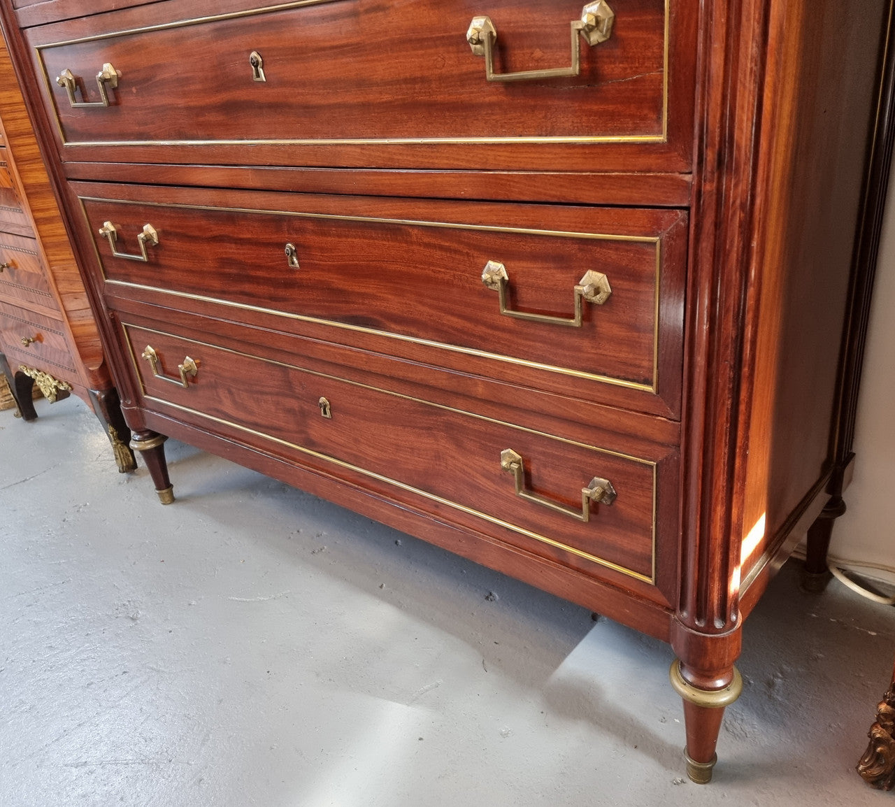 Sensational French Empire Mahogany Semainier | Antique & Vintage | Moonee Ponds Antiques | Australia Wide Delivery
