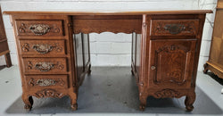Beautiful French Oak Louis XVth Style Desk | Antique & Vintage | Moonee Ponds Antiques | Australia Wide Delivery