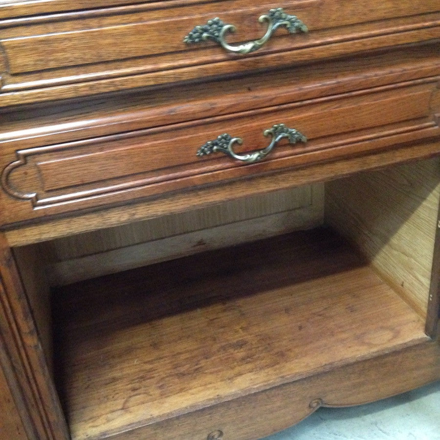 French Oak Buffet Louis XV Style