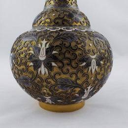 Japanese Cloisonne Vase On Stand