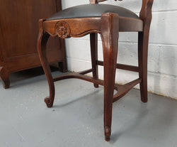 Set of 10 French Ladder Back Dining Chairs With Leather Seat | Antique & Vintage | Moonee Ponds Antiques | Australia Wide Delivery