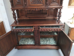 Spectacular French Antique Walnut Renaissance Style Buffet | Antique & Vintage | Moonee Ponds Antiques | Australia Wide Delivery