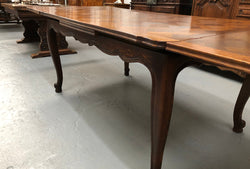 French Oak Louis XV th Style Parquetry Top Extension Table | Antique & Vintage | Moonee Ponds Antiques | Australia Wide Delivery