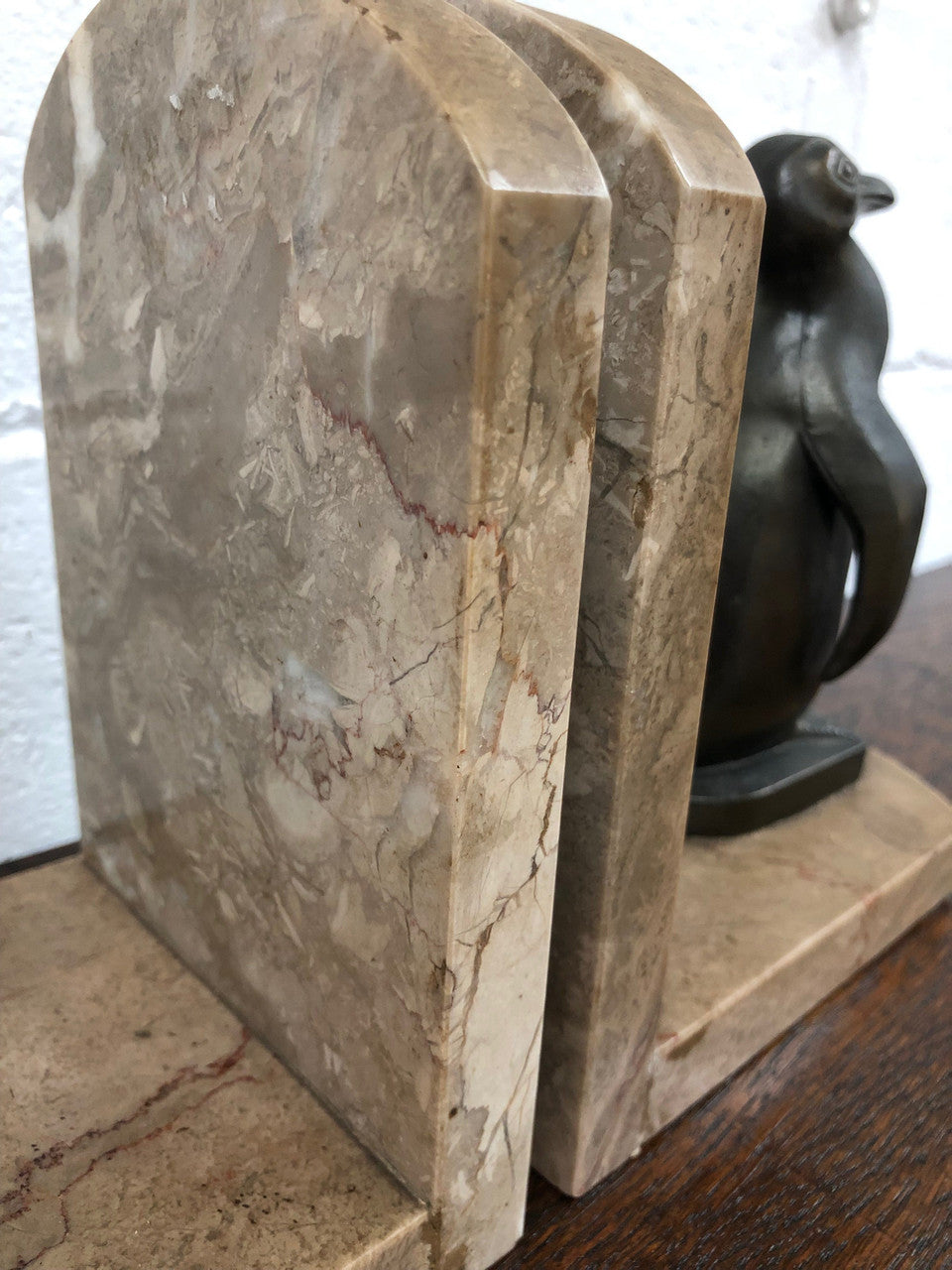 Amazing Pair Of French Art Deco Bronze Penguin Bookends | Antique & Vintage | Moonee Ponds Antiques | Australia Wide Delivery