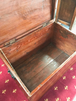 Victorian Red Cedar Sea Chest | Antique & Vintage | Moonee Ponds Antiques | Australia Wide Delivery