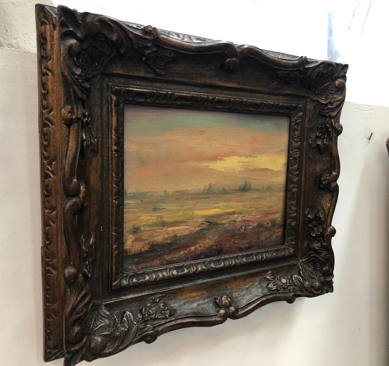 Beautiful Framed Oil On Canvas