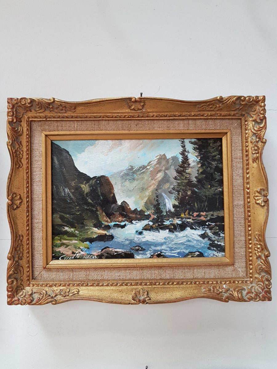 A Set Of Six Small Decorative Oil On Board Italian Singed Paintings | Antique & Vintage | Moonee Ponds Antiques | Australia Wide Delivery