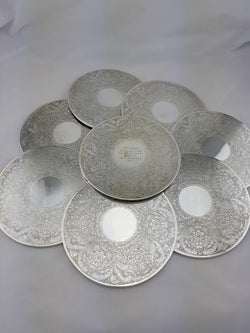 Set of Eight Hecworth Plate Coasters | Antique & Vintage | Moonee Ponds Antiques | Australia Wide Delivery