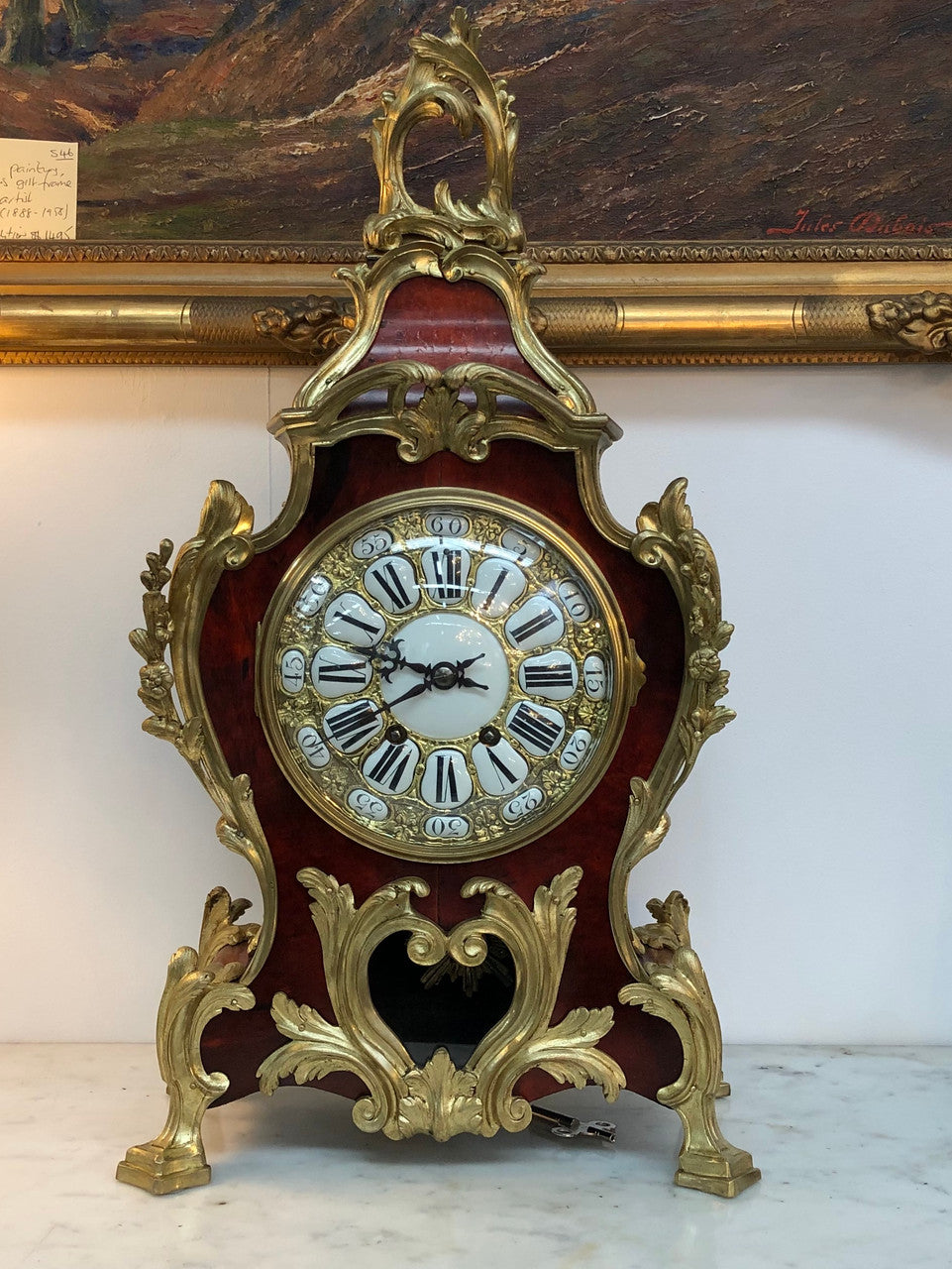 Sensational French Boulle mantle clock