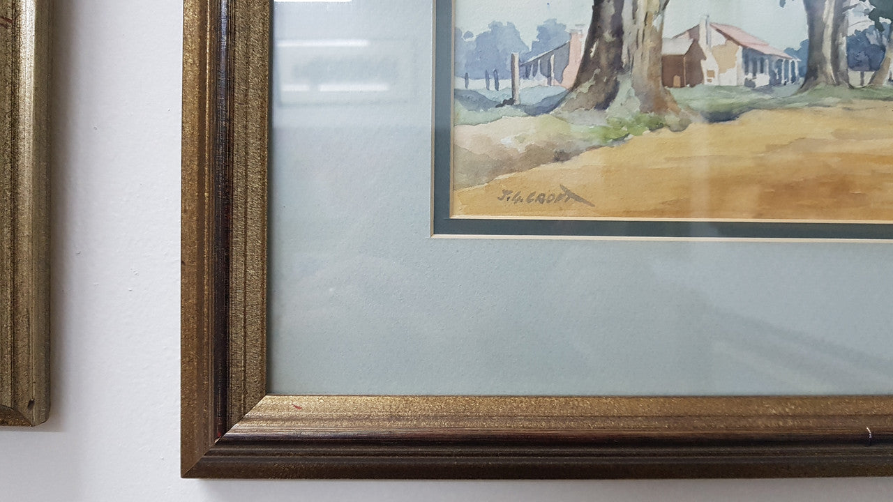 Australian Watercolour by James George Croft | Antique & Vintage | Moonee Ponds Antiques | Australia Wide Delivery