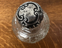 Edwardian Crystal & Silver Top Scent Bottle | Antique & Vintage | Moonee Ponds Antiques | Australia Wide Delivery