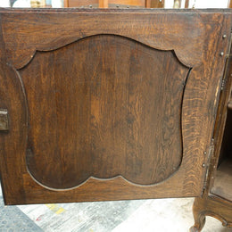 French Provincial Single Door Oak Buffet