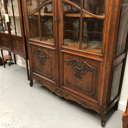 French Oak Louis XV Style Two Door Bookcase | Antique & Vintage | Moonee Ponds Antiques | Australia Wide Delivery