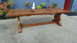 Large French Monastery Dining Table With A Stretcher Base | Antique & Vintage | Moonee Ponds Antiques | Australia Wide Delivery