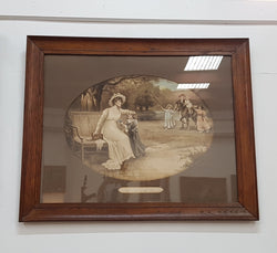 Edwardian Hand Coloured Mezzo Tint print | Antique & Vintage | Moonee Ponds Antiques | Australia Wide Delivery