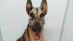 Life Size Mid Century Italian Porcelain German Shepherd | Antique & Vintage | Moonee Ponds Antiques | Australia Wide Delivery