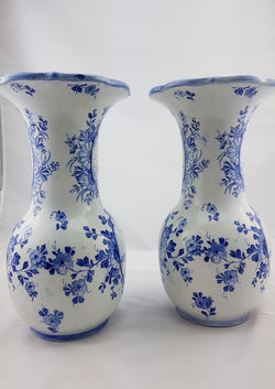 Pair Delftware Vases | Antique & Vintage | Moonee Ponds Antiques | Australia Wide Delivery