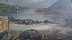 Milford Sound Oil Painting | Antique & Vintage | Moonee Ponds Antiques | Australia Wide Delivery