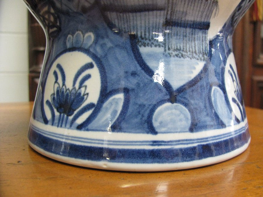 Pair Of Antique Delft Vases