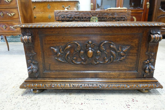 Antique French Oak Coffer-Blanket Box