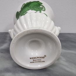 Wedgwood small urn vase with a dragon pattern and gold trim, in great original condition.