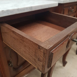 Pair of Beautiful French Oak Bedside Cabinets