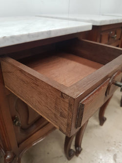 Pair of Beautiful French Oak Bedside Cabinets | Antique & Vintage | Moonee Ponds Antiques | Australia Wide Delivery