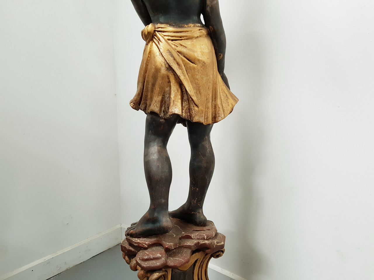 Wooden 19th Century Italian Blackamoor Floor Lamp | Antique & Vintage | Moonee Ponds Antiques | Australia Wide Delivery