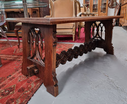Fabulous French Oak Gothic Style Coffee Table | Antique & Vintage | Moonee Ponds Antiques | Australia Wide Delivery