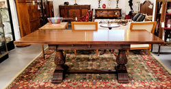French Walnut Monastery Table With Two Internal Drawers | Antique & Vintage | Moonee Ponds Antiques | Australia Wide Delivery